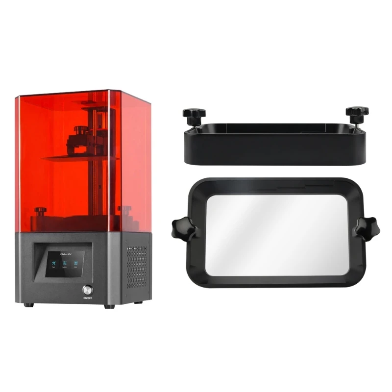 

ABS Resin Tank for 3D Printer with FEP Pre-Installed, Resin Vat for LD-002R LD-002H 3D Printer 3D Printer Upgrade Parts