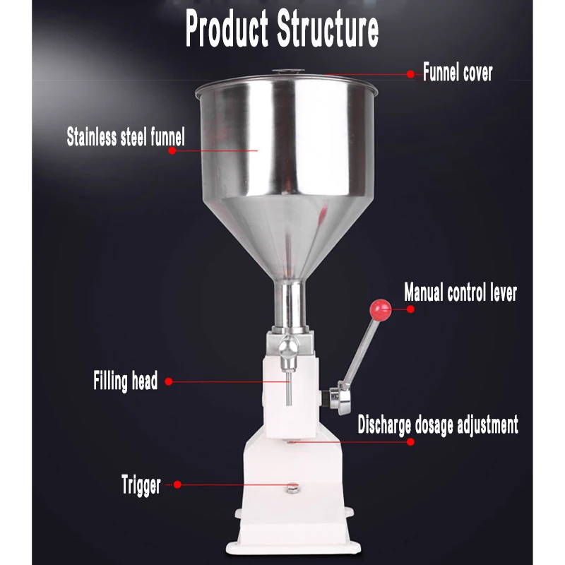 Аппарат для розлива крема шампуня косметики жидкого наполнителя 2021NEW A03 (5 ~ 50 мл/10