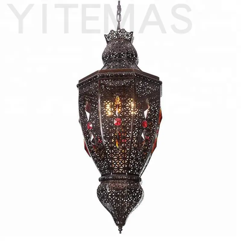 Подвесной светильник с цветными бриллиантами арабское мусульманское освещение