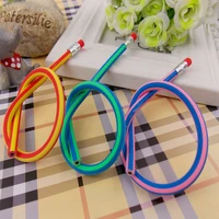 2pcs rainbow color folding constant soft pencil writing constant pencil bend novelty product creative magical student stationery