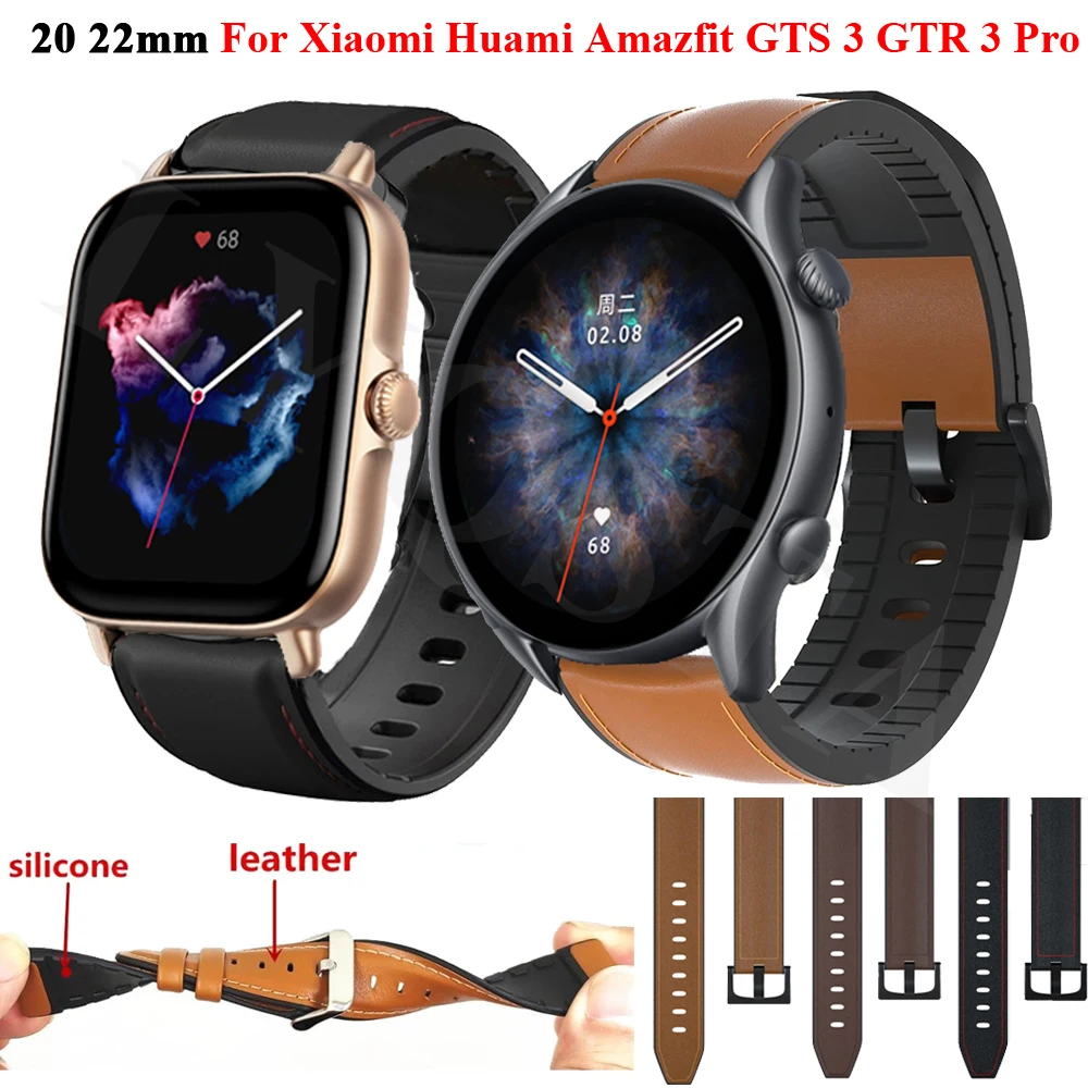 

Ремешок силиконовый для Xiaomi Huami Amazfit Bip S U, браслет на запястье, 20 22 мм, 42/47 мм, для Xiaomi GTS 3 GTR 3 Pro GTR2 2e Mini