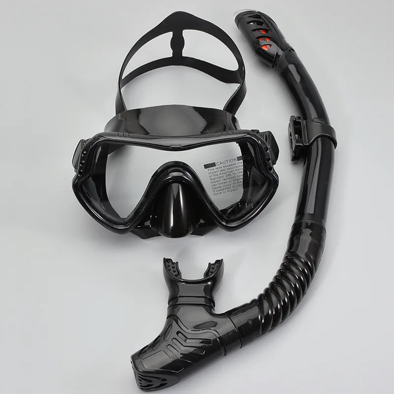 

Professional Scuba Diving Mask Silicone Mask Snorkel Anti-Fog Diving Mask Snorkel Full Dry Tube Underwater Swim Equipment
