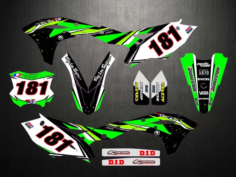 Наклейки 3M графические для мотокросса наборы Kawasaki KX250F KXF250 KXF 250 2017 2018 2019 KX 250F 2020