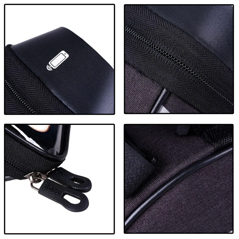 

B-SOUL Cycling bags Bicycle Bike Head Tube Handlebar Cell Mobile Phone Bag Case Holder Case Pannier For 6.5in Phone Mobile Phone