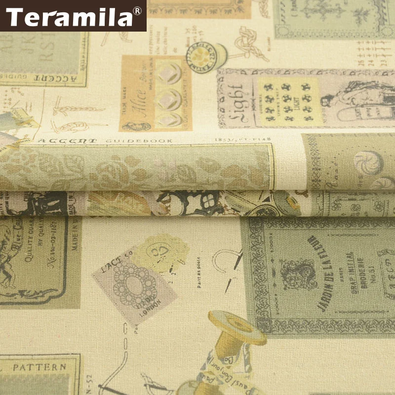 Teramila холщовая ткань метр хлопок льняная ткань Tissus Au метр DIY диван подушка скатерть занавес Cabas Telas одеяла пэчворк