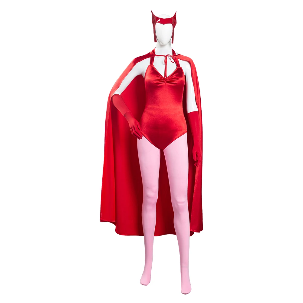 Женский костюм для косплея Wanda Vision Scarlet Witch Maximoff карнавальный на Хэллоуин |