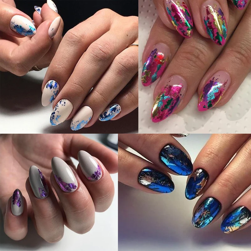 MSHARE фольга для ногтей Гель лак клейкая пленка ногтей|Гель ногтей| |