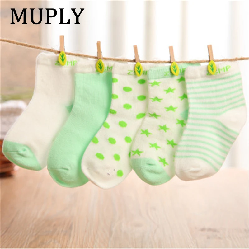 Весна хит продаж 5 пар милые полосатые носки для новорожденных мягкий хлопковый