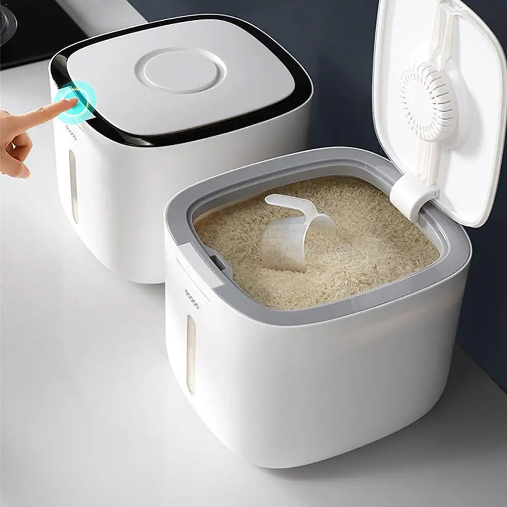 

10KG Kitchen Collection Rice Bucket Insect-Proof Moisture-Proof Sealed Rice Cylinder Grain Dog Food Household Storage Rice Box