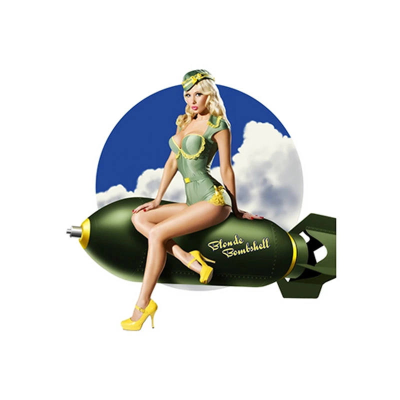 

Car Stickers and Decals Pin Girl Stickers Retro Sexy Waterproof Car Stickers Bumper Decoration Accessories,ZWW0383,12cm*6.5cm