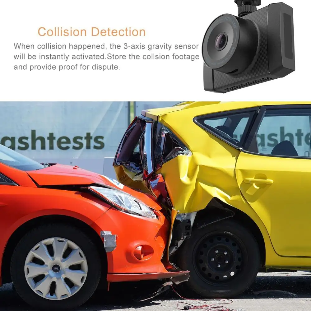 Автомобильный видеорегистратор YI Ultra Dash Camera | Разрешение 2.7K | Технология обработки Nano | Широкий угол обзора 140°