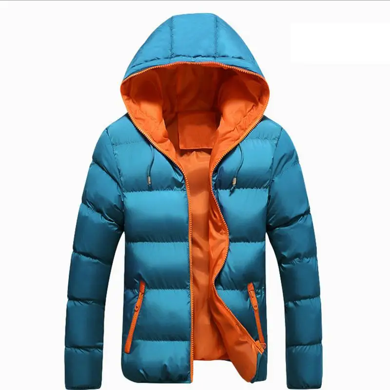 Мужской черный пуховик, большой размер 3XL 4XL, пальто, уличное пальто с капюшоном, зимнее пальто, полный рукав, обычная длина, Утиный пух - Цвет: StyleB 4