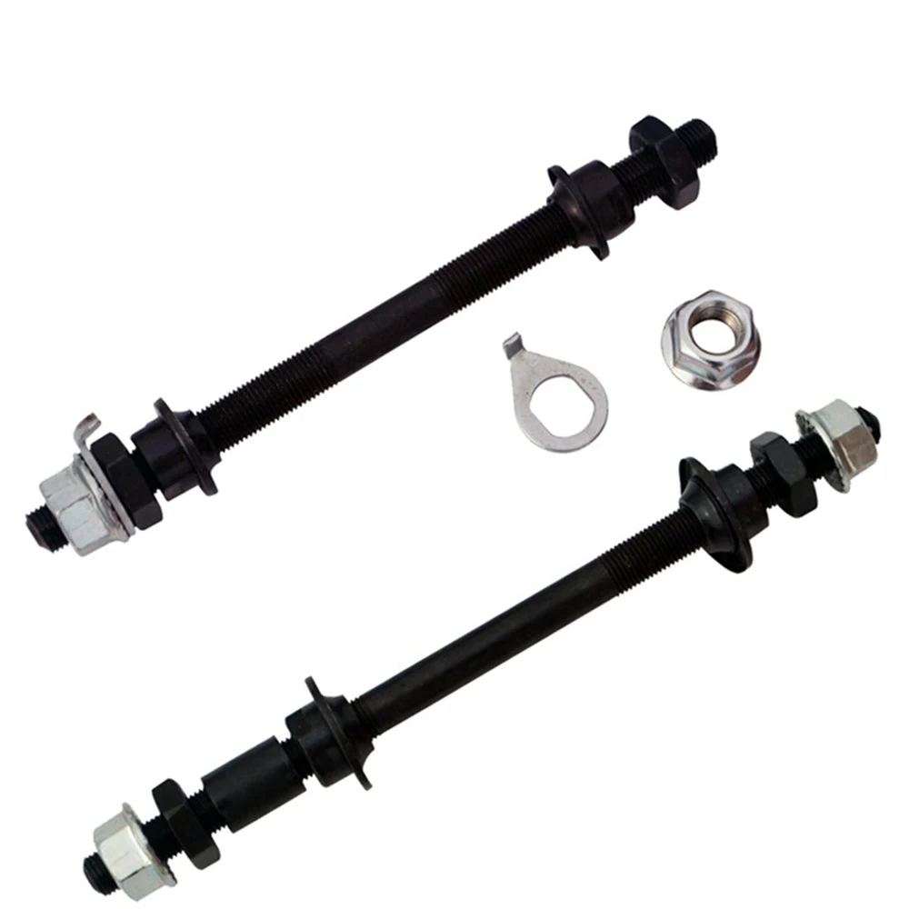 

150mm 180mm Mountain Bike MTB Front Rear Axle Bike Spindle Bike Solid Shaft Bicycle Wheel Hub Axle Front Back Axles