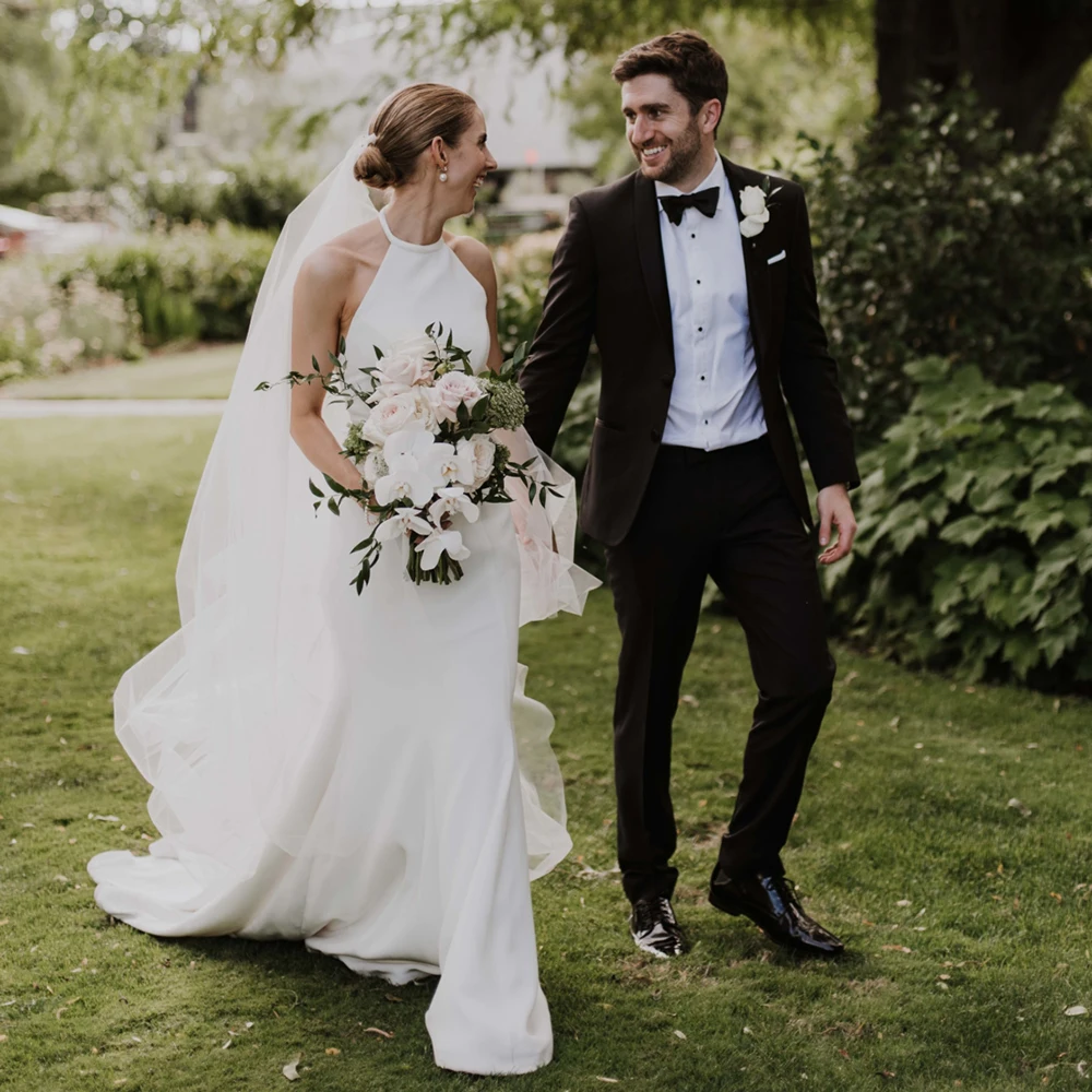 Атласное мини-платье с открытой спиной недорогое свадебное платье без рукавов 2021