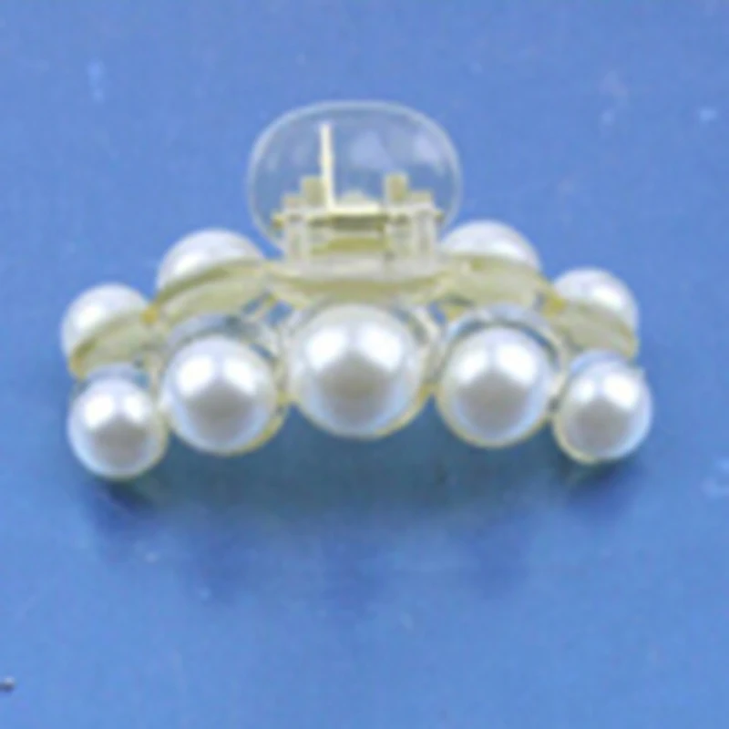 Заколка для волос с жемчужинами женская заколка-краб пластиковая кристаллами