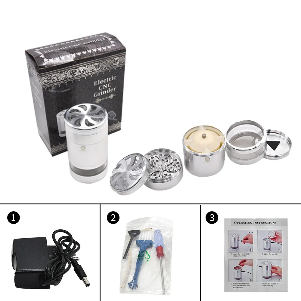Электрический измельчитель табака Herb дым мельницы специй дробилка для трубки