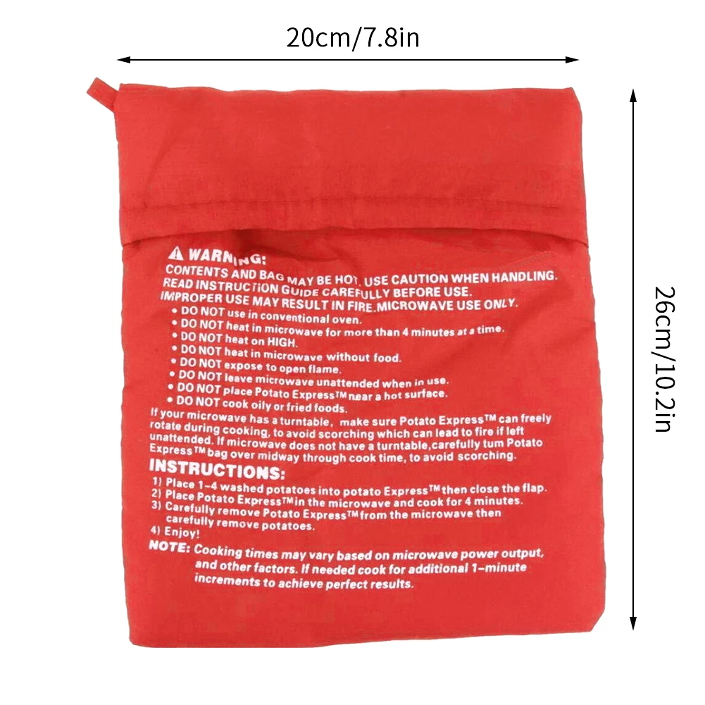 

Kitchen Gadgets 2020 Convenient Microwave Oven Potato Cooker Bag Reusable Washable Potato Baking Pouch Cocina Accesorios Tools