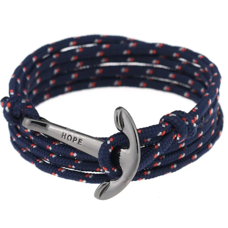 Оптовая продажа Летний стиль нейлоновая веревка цепи и звенья браслеты