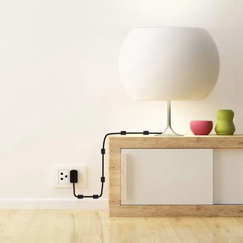 50 шт. Самоклеющийся зажим для кабеля пластиковый прямоугольный быстрая Привязка