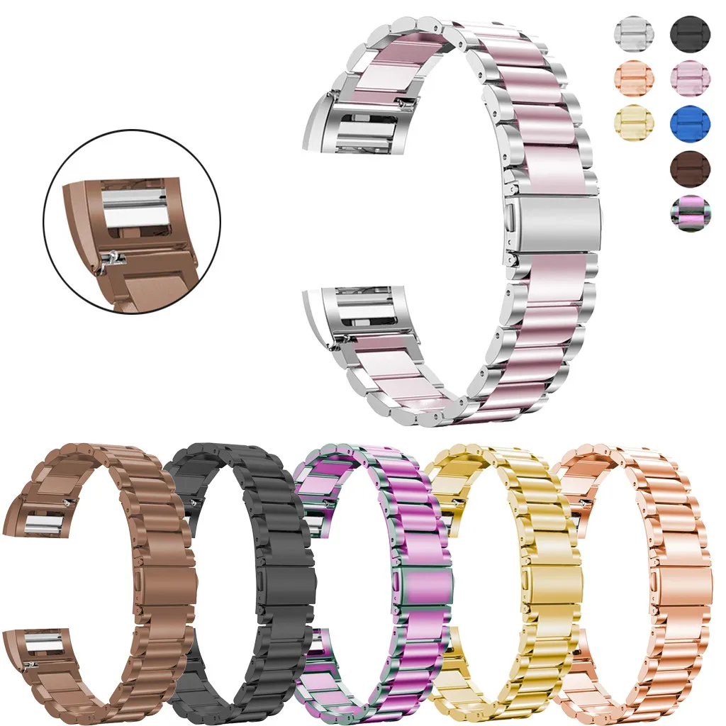 Ремешок CARPRIE из нержавеющей стали для Fitbit Charge 2 новейший модный ремешок