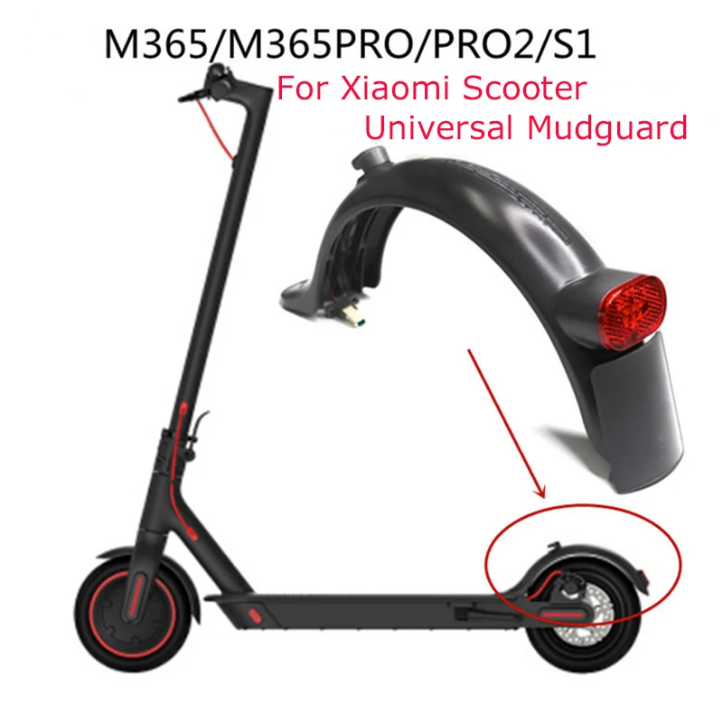 Для Xiaomi M365/M365 PRO/Redmi PRO 2/S1 скутер сзади всплеск крыло фонарь крюк номерной знак для