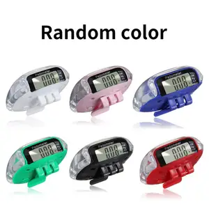 Портативный многофункциональный счетчик большой экран Шагомер случайный цвет расчет расстояния дисплей для фитнеса Бег
