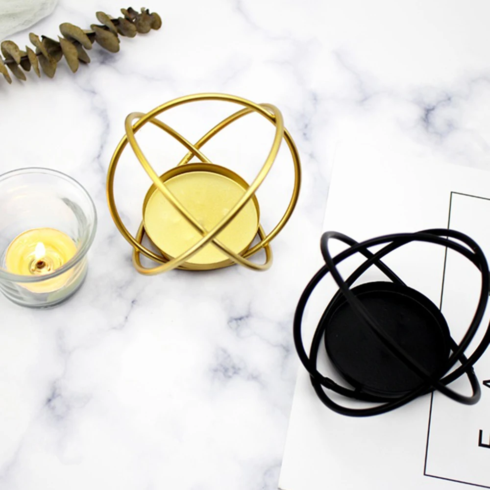 Новый современный модный геометрический Железный Подсвечник настенный