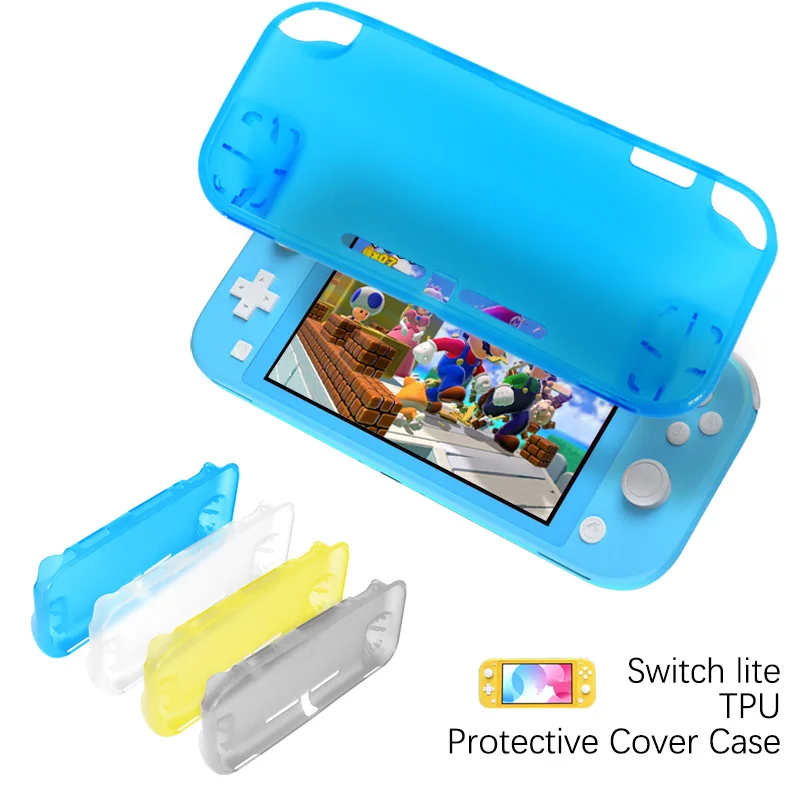 Защитный чехол для Nintendo Switch Lite мягкий Ультратонкий белый из ТПУ с 2 слотами