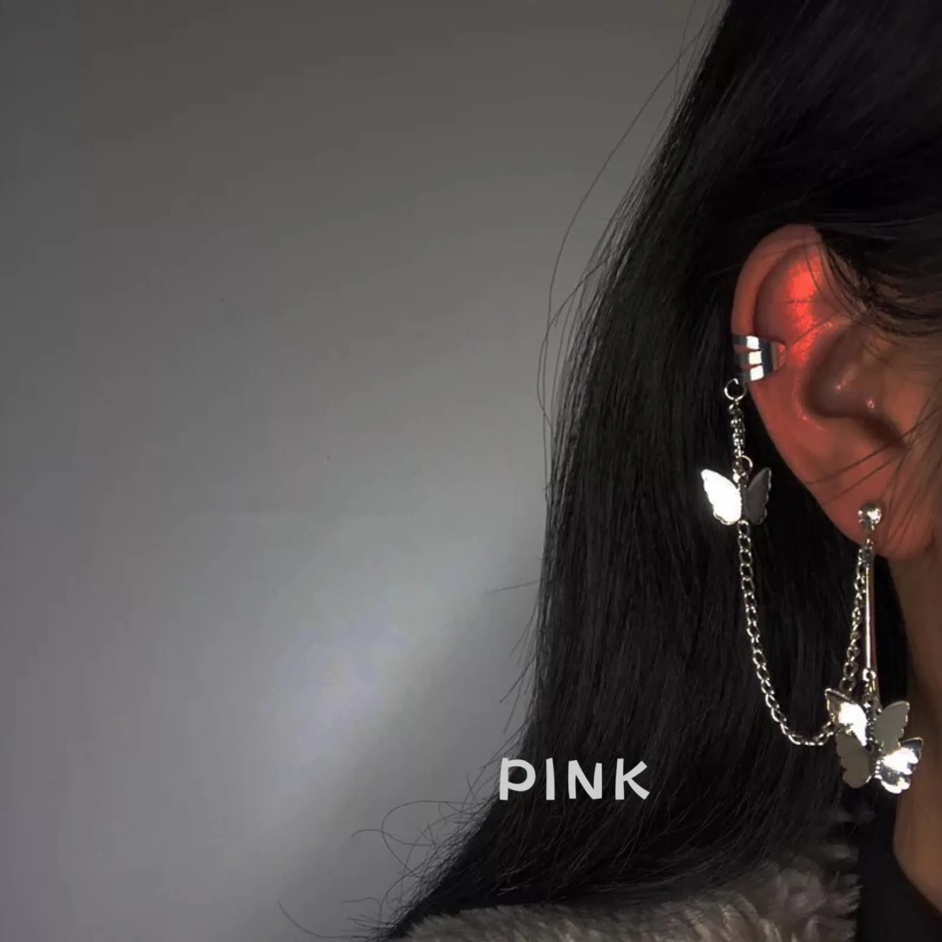 Женские серьги с подвеской элегантные уникальные клипсы в форме бабочки и феи