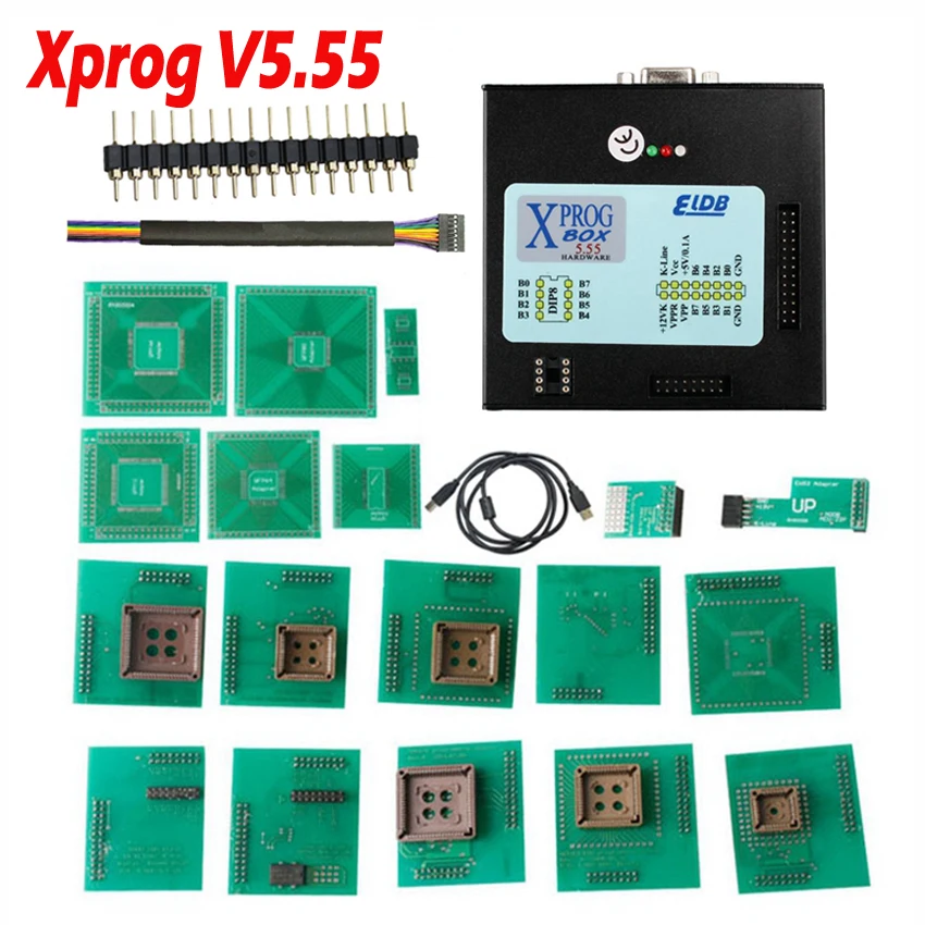 Программатор ЭБУ Xprog V5.55 X prog M Box 5 55 лучше чем V5.50 без USB ключа для BMW CAS4 DECYPATION|Кабели