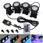 RGB светодиодный подводный светильник s IP68, водонепроницаемый аквариумный светильник, ландшафтный Точечный светильник для бассейна, фонтана, пруда, воды, сада