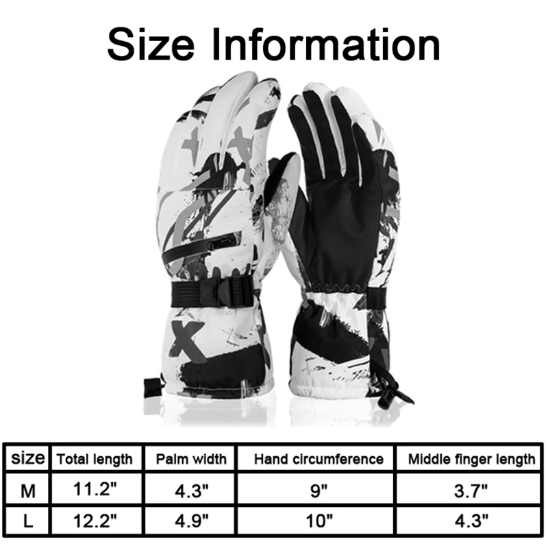 YXTC бини шапки Водонепроницаемый ветрозащитные теплые зимние перчатки для