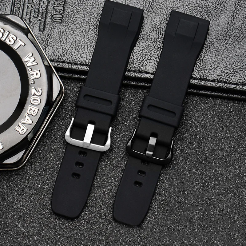 Силиконовый сменный ремешок для смарт-часов Casio PRG-650 PRG-650Y 24 мм прочный