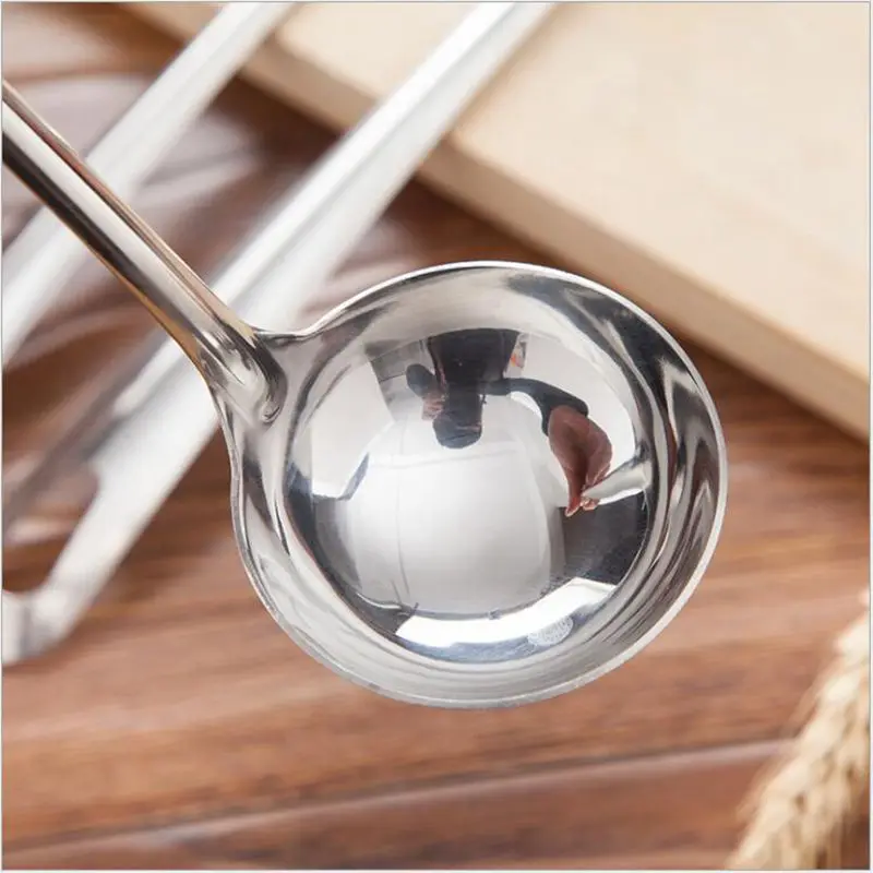 Большая утолщенная ложка для супа из нержавеющей стали кухонная утварь рисовый