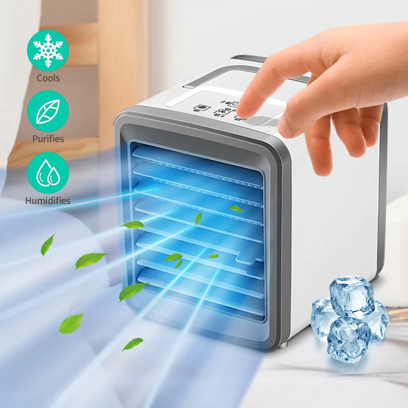 

Portable Airconditioner For Room Home Air Cooling Desktop Usb Charging Air Conditioning Fan Air Conditioner Air Cooler Mini Fan