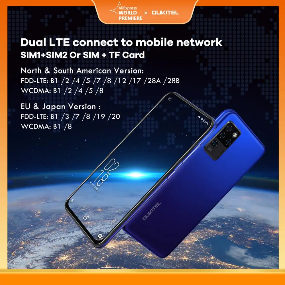 OUKITEL C21 4G смартфон Helio P60 Восьмиядерный 6 4 &quotFHD Android 10 Гб Оперативная память 64