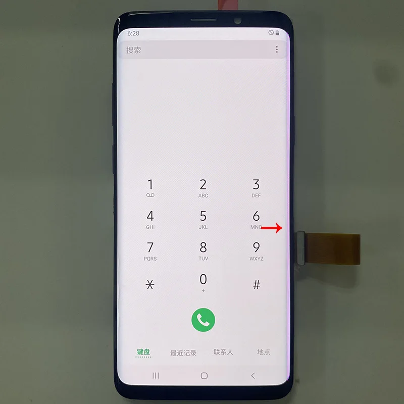 Линейный точечный оригинальный S9 Plus ЖК дисплей для Samsung Galaxy с сенсорным экраном