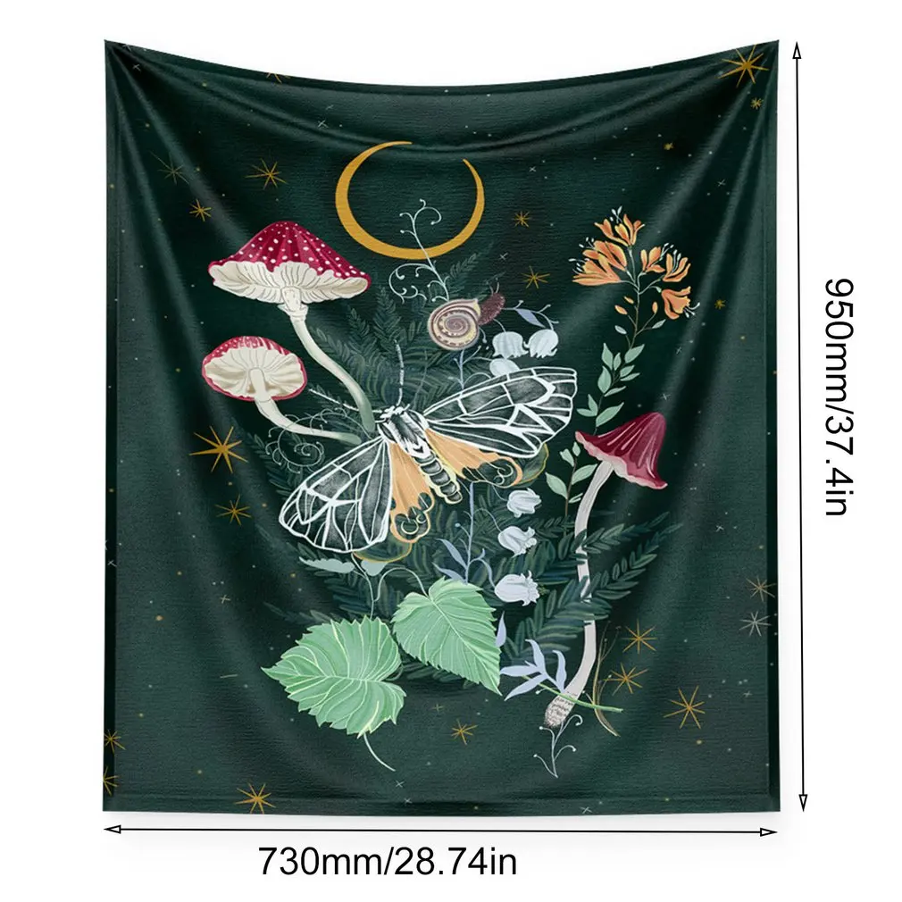 

Nordic psychedelic hanging fabric background wall covering home decoration wall blanket tapestry bedroom wall hanging 95*73cm