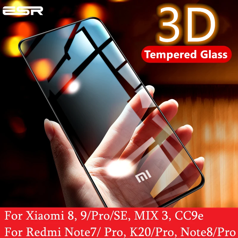 ESR Защита экрана для Xiaomi mi 8 9 Pro SE CC9e 3D полное покрытие защита от синего излучения закаленное стекло для Red mi Note 7 8 K20 Pro