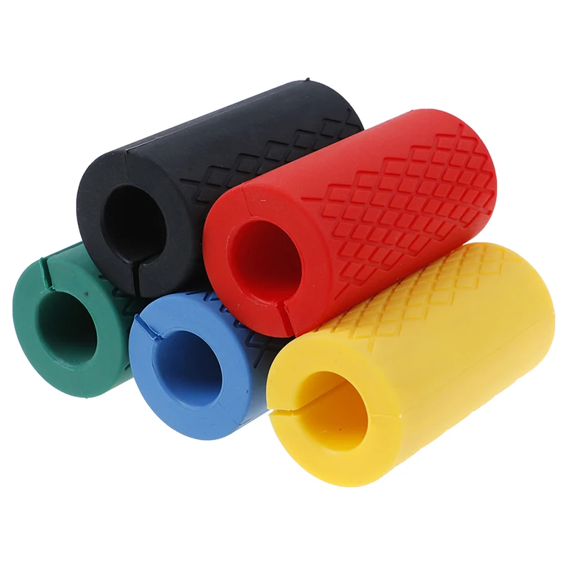 Thick Dumbbell Fat Barbell Grips Bar Handle Pull Up Weightlifting Support Silicon Anti-Slip Protect Pad For Body Building | Спорт и