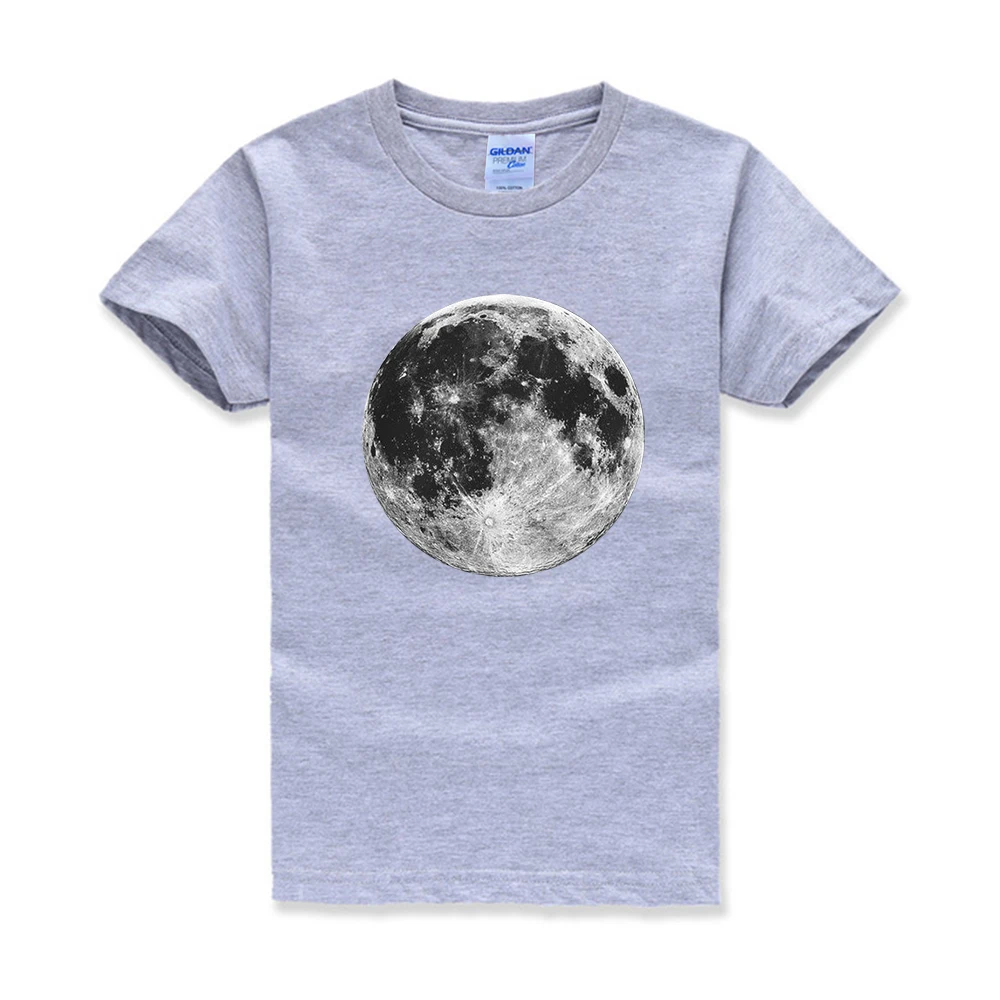 Детская футболка Full Moon для малышей молодежи мальчиков идея дня рождения космос