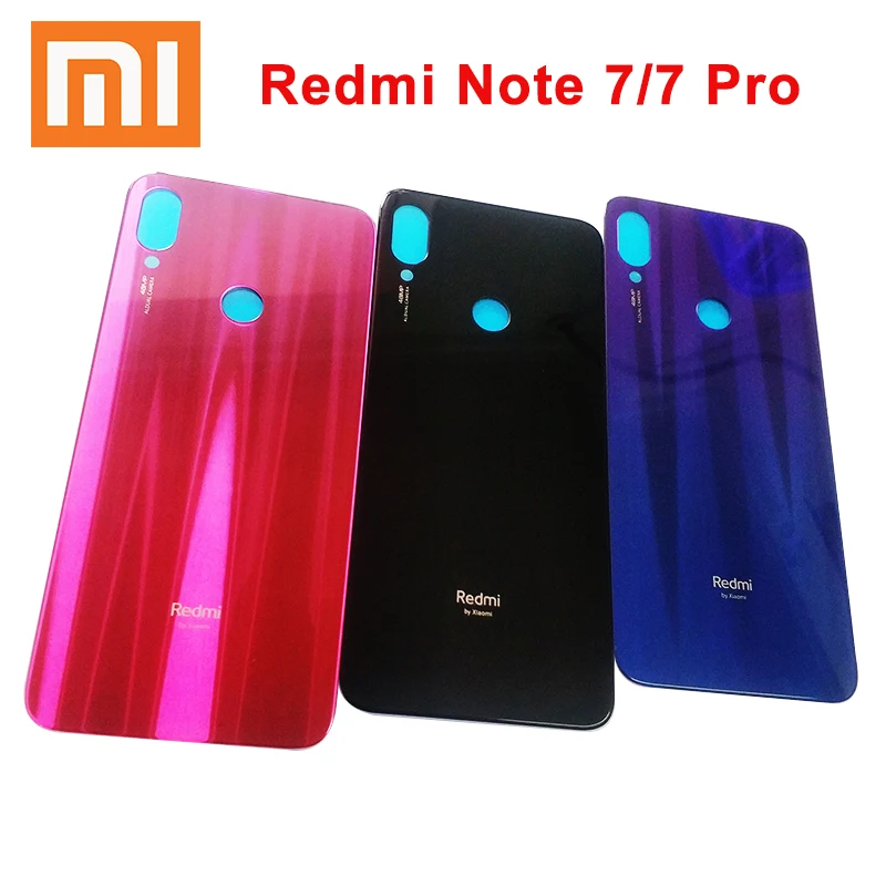 Задняя крышка Xiaomi redmi note 7 pro стеклянная батарейного отсека задняя корпуса сменная