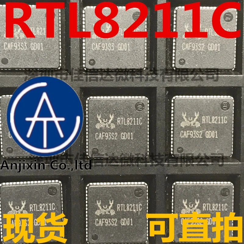 

10 шт., 100% оригинальный новый реальный запас, RTL8211C-GR RTL8211C QFN Ethernet-трансивер