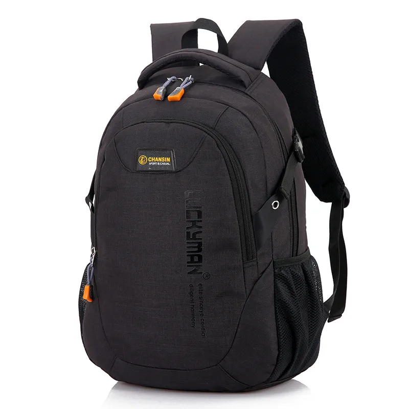 

New Fashion Men's Backpack Leisure Outing Travel Computer Student Bag Multi-function Large-capacity High Quality Design