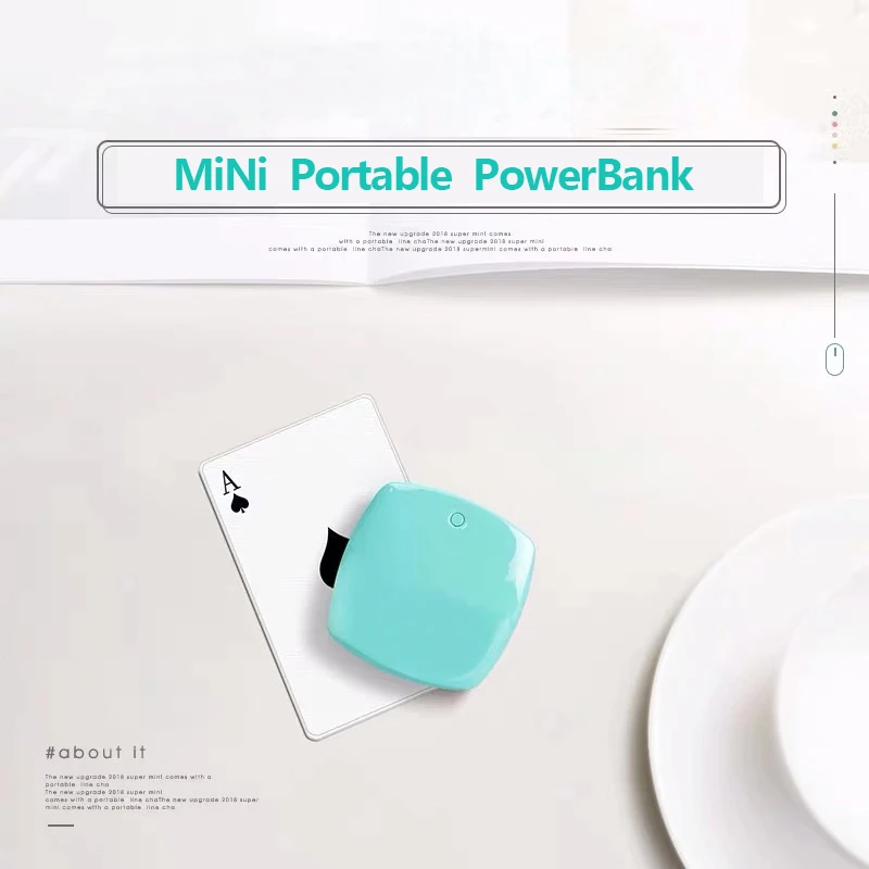 Mi ni power Bank 20000 мАч Зарядное устройство с двумя usb-портами Внешняя батарея Poverbank