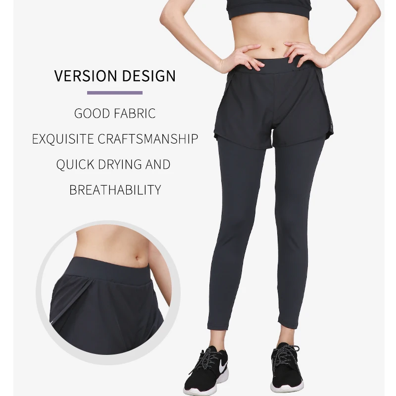 Женские Беговые брюки весенние Бесшовные штаны для йоги женские спортивные из
