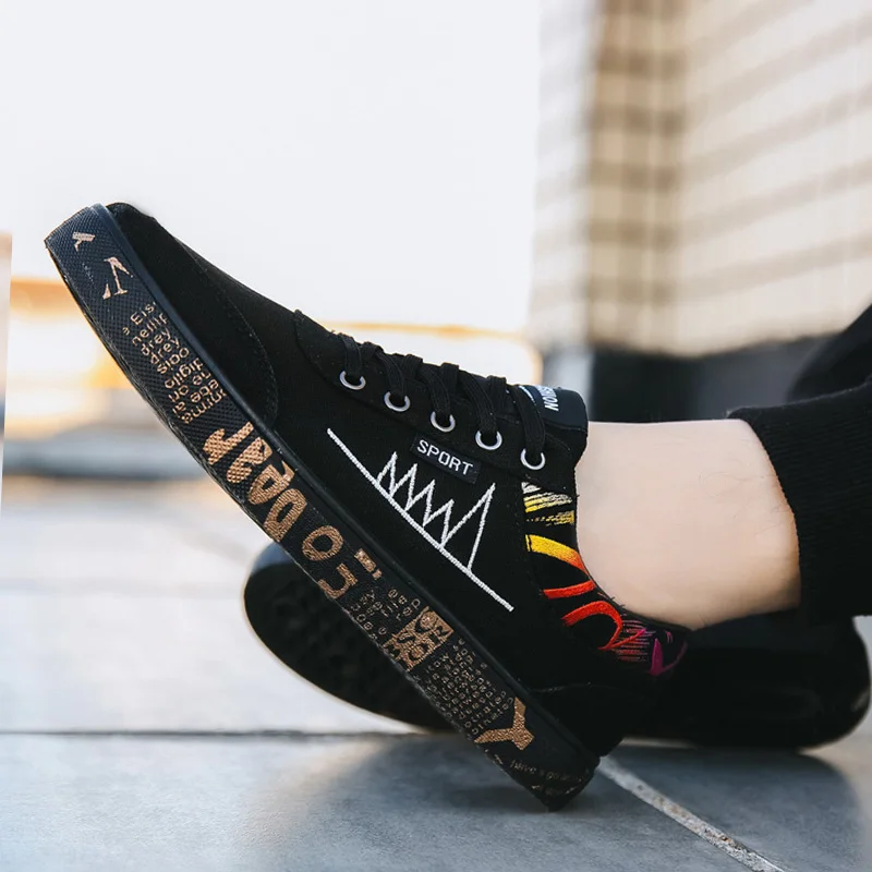 

Men Vulcanize Shoes New Canvas Shoes Men Comfort Men Shoes Fashion Sneakers Men Casual Sheoes Designer Sneakers Male Footwear