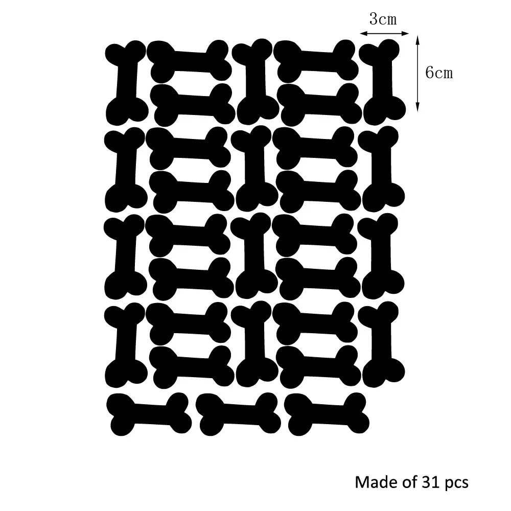 Домашний декор Мультяшные наклейки на стену в виде костей собаки детские обои