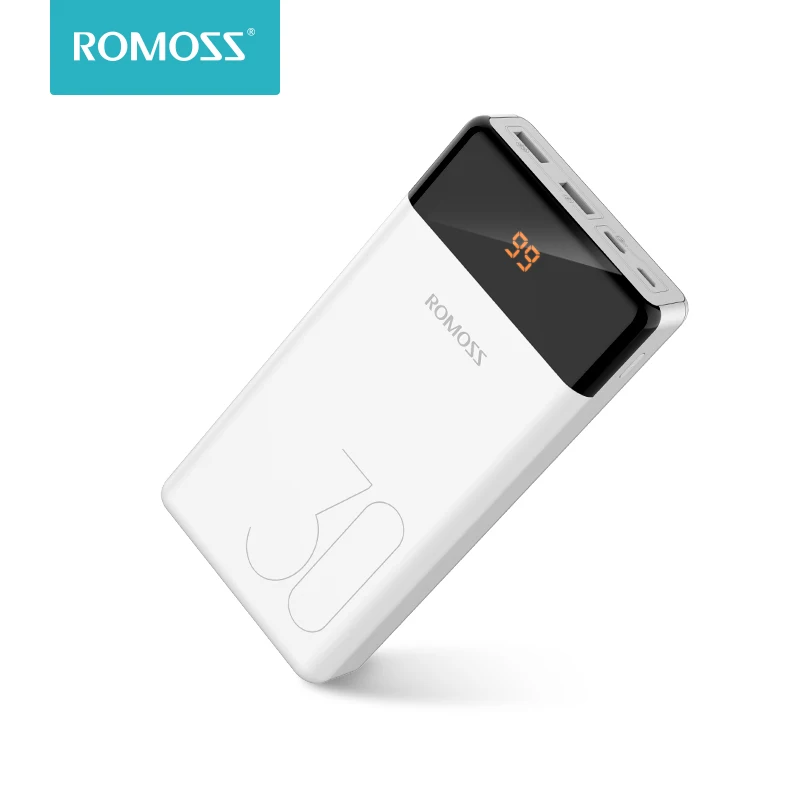 ROMOSS LT30 Повербанк 30000 мАч USB Type C 30000мАч Пауэр банк Внешние аккумуляторы повер для