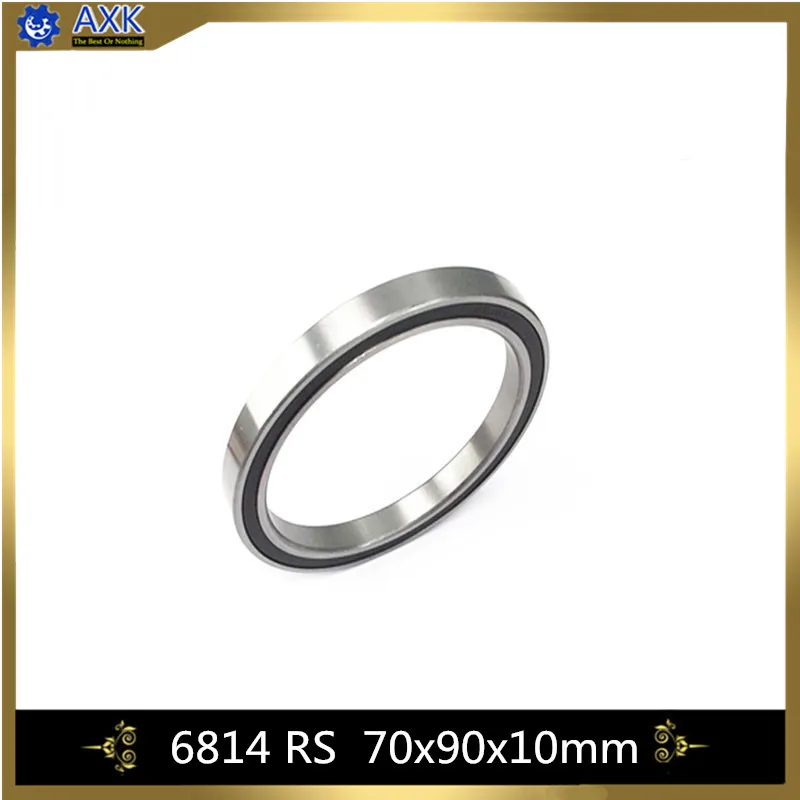 6814 2RS ABEC 1 (2 шт.) 70x90x10 мм Метрическая тонкий срез подшипники 61814 RS 6814RS|Валы| |